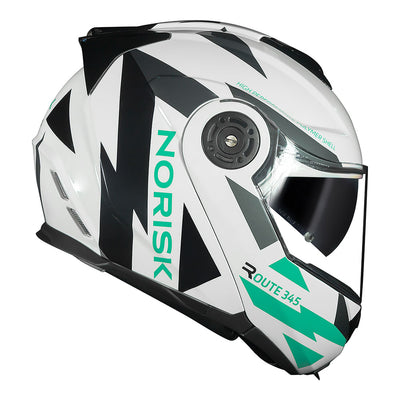 CAPACETE NORISK ROUTE FF345 REFLEX BRANCO - 62/XL