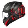 CAPACETE NORISK RAZOR FULL PRETO/VERMELHO FOSCO - Imagem 10