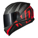 CAPACETE NORISK RAZOR FULL PRETO/VERMELHO FOSCO - Imagem 9