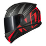 CAPACETE NORISK RAZOR FULL PRETO/VERMELHO FOSCO - Imagem 9