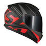 CAPACETE NORISK RAZOR FULL PRETO/VERMELHO FOSCO - 62/XL