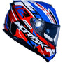 CAPACETE STRADA CIRCUIT AZUL/VERMELHO/BRANCO
