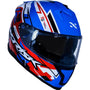 CAPACETE STRADA CIRCUIT AZUL/VERMELHO/BRANCO