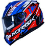 CAPACETE STRADA CIRCUIT AZUL/VERMELHO/BRANCO