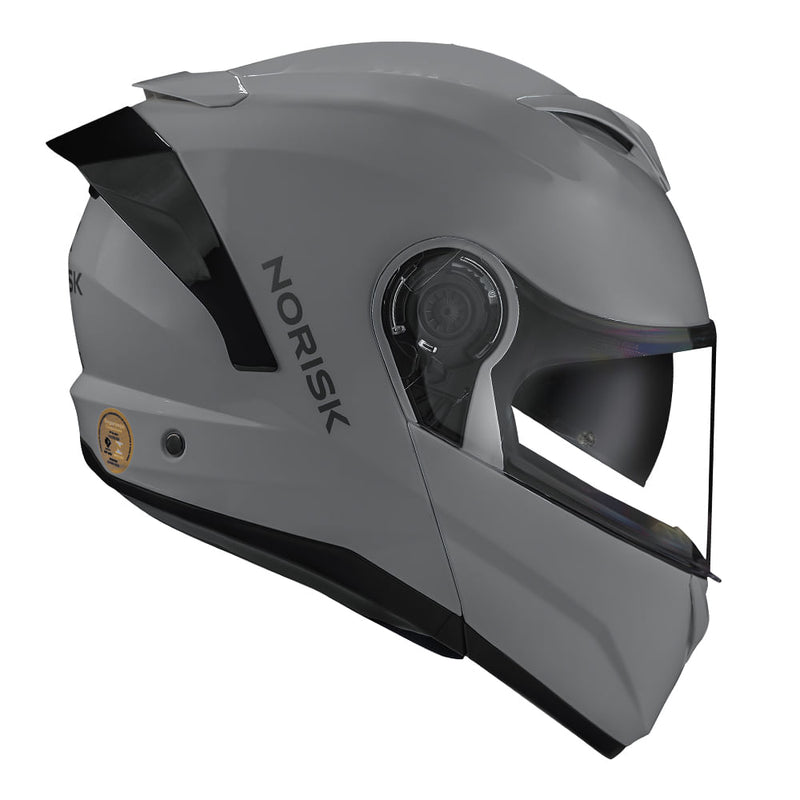 CAPACETE NORISK FORCE II MONOCOLOR NARDO CINZA - 64/XXL