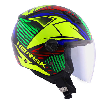 CAPACETE NORISK ORION MOSAIC AMARELO - 60/L