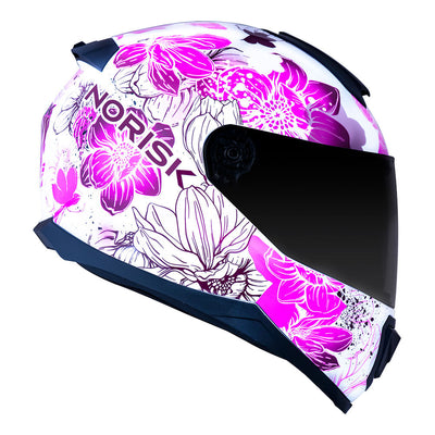 CAPACETE NORISK RAZOR BLOOM ROSA - 60/L