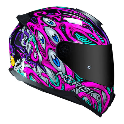 CAPACETE NORISK RAZOR PARASITE ROSA - 61/XL