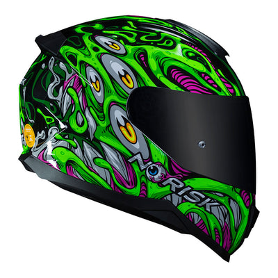 CAPACETE NORISK RAZOR PARASITE VERDE - 61/XL