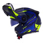 CAPACETE NORISK ROUTE FF345 SPEEDMAX AZUL FOSCO/AMARELO - Imagem 2