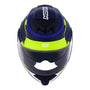 CAPACETE NORISK ROUTE FF345 SPEEDMAX AZUL FOSCO/AMARELO - Imagem 7