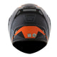 CAPACETE NORISK ROUTE FF345 STROKE PRETO FOSCO/LARANJA - Imagem 3