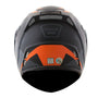 CAPACETE NORISK ROUTE FF345 STROKE PRETO FOSCO/LARANJA - Imagem 3