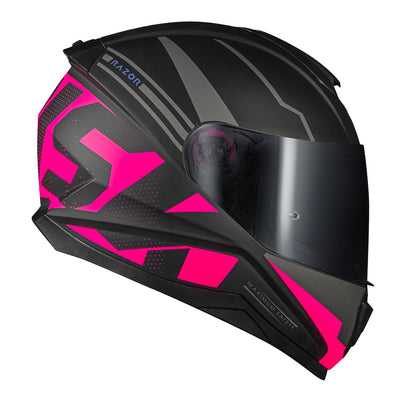 CAPACETE NORISK RAZOR FULL PRETO/ROSA FOSCO - 62/XL
