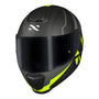 CAPACETE NORISK RAZOR FULL PRETO/AMARELO FOSCO - Imagem 3